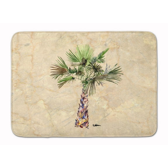 Palm Tree Machine Washable Memory Foam Mat