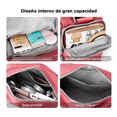 thumbnail image 5 of Bolsa Bandolera Mujer Gran Capacidad Rosa oscuro, 5 of 5
