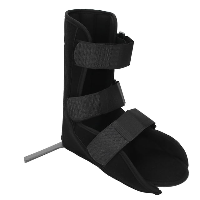 Attelle de Cheville Support Pied Tombant, Protection contre les Fractures, Angle Réglable Support de Cheville, Plaque en Métal Aluminium avec Support Inférieur