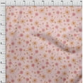 thumbnail image 4 of oneOone Cotton Poplin Twill Pink Fabric Asian Floral Dress Material Fabric Print Fabric By The Yard 56 Inch Wide, 4 of 4