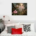thumbnail image 5 of JEUXUS Lost Cabin Cattleya Orchid &amp; Three Hummingbirds Canvas in Gold Frame | Fine Artwork Painting Reproduction | Framed Wall Art Decor, 5 of 6