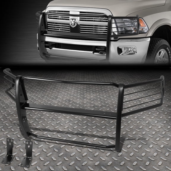 FOR 10-18 DODGE RAM 2500 3500 BLACK MILD STEEL FRONT BUMPER BRUSH GRILLE GUARD
