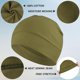 thumbnail image 2 of Cotton Skull Caps for Men Women,2-Pack Lightweight Beanie Sleep Hats Breathable Helmet Liner, 2 of 5