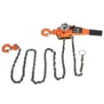 thumbnail image 2 of Orange Color Chain Block Hoist Ratchet Hoist Lifting, 3 Meters with G80 Galvanized Manganese Steel, 0.75T Chain Hoist Hand Winch Rope Hoist Hoist, 2 of 7