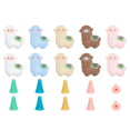thumbnail image 1 of 10 Pcs Alpaca Shape Knitting Needle Stoppers, 30 Pcs Knitting Needle Point Protectors Silicone Stoppers Knitting, 1 of 4