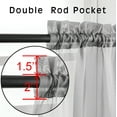 OVZME Sheer Curtains 84 inches Long 4 Panels Set, Solid Color Elegant