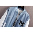 thumbnail image 4 of GHSDFBB Baseball Jackets Letter Print Men's Streetwear Tops Patchwork Style, 4 of 6