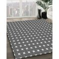 thumbnail image 2 of Ahgly Company Indoor Round Patterned Dark Gray Area Rugs, 4' Round, 2 of 6
