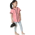 thumbnail image 3 of Ma Croix Kids Baseball Jersey Button Down Short Sleeve Unisex Youth Athletic Sportswear Uniform, 3 of 6