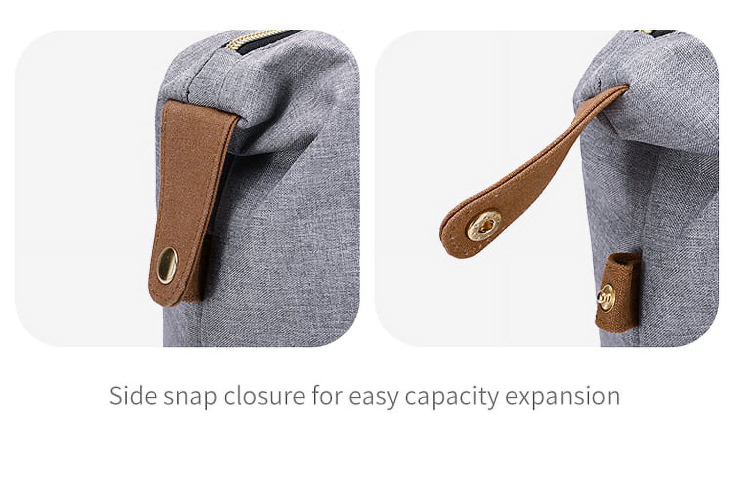 Travel Tote Diaper Bag Extra Large Capacity Portable Multifunctional Waterproof Handbag with Insulated Pockets, Grey