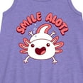 thumbnail image 2 of Instant Message - Smile Alotl - Toddler and Youth Girls A-line Dress, 2 of 5