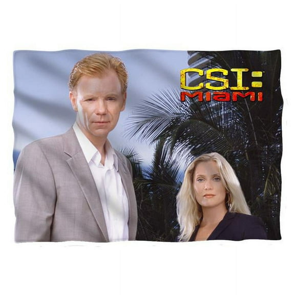 Trevco CBS1501-PLO1-0 Csi Miami-Blue Sky - Pillow Case, White - 20 x 28 in.