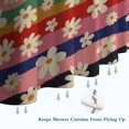 thumbnail image 6 of Pioneer Flower Floral Print Pattern Shower Curtain 72"x72" ,Bathroom Decorative Shower Curtains Set with 12 Hooks,Modern Waterproof Washable Shower Curtain, 6 of 6