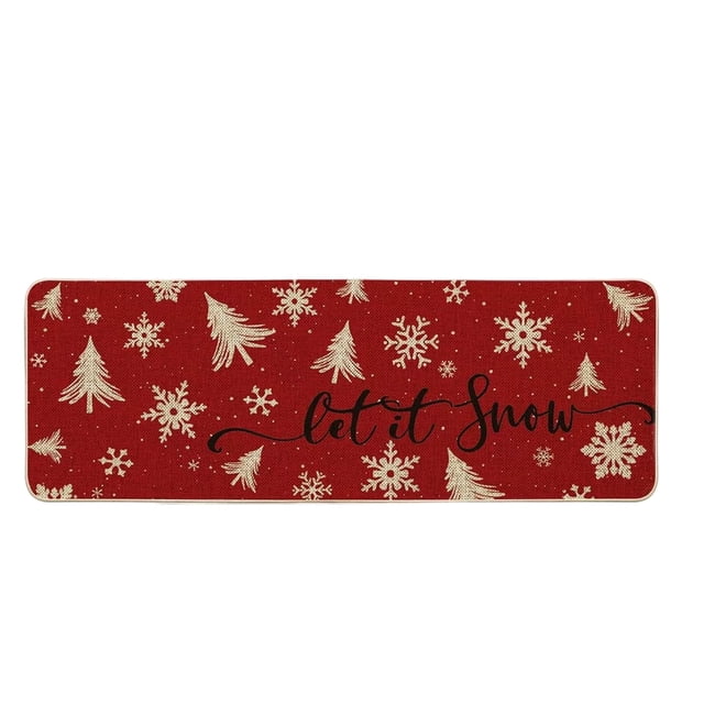 Tapis de Porte 60 cm x 40 cm Intérieur Extérieur Résistant aux Taches et à l'Huile en Polyester pour Entrée, Cuisine et Patio