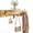 7 Hooks, variant on Mid Century Modern Walnut Foldable Entryway Wall Coat Hanger Hook with Shelf,Heavy Duty Wooden Piano Hidden Towel Hooks for Bathroom,Wall Rack for Purse&Key&Mail,Home Decor (Walnut, 9 Hooks)