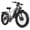 Gray, variant on Fat Tire Dirt Bike for Adults, Peak 8000W Dual Motor 52V 30Ah 100 Miles, 26"x4" Hydraulic Brakes Full Suspension AWD 7 Speed UL 2849