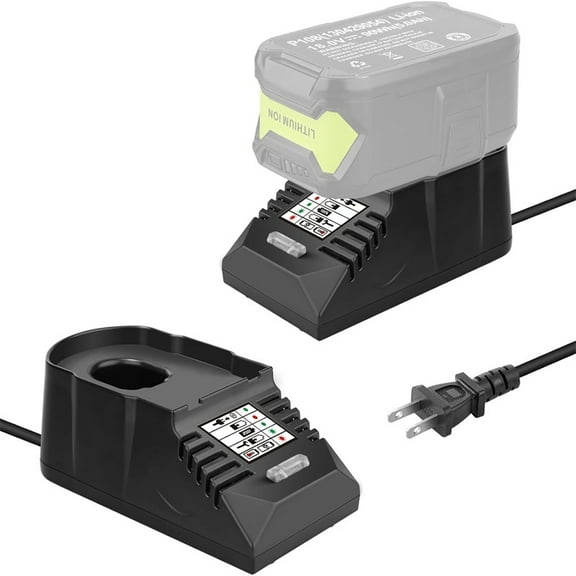 Battery Charger for Ryobi 18-Volt Lithium NiCad NiMh Battery Mini Fast Charger for P102 P103 P104 P105 P108 P109 P190