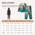 thumbnail image 4 of Balery Underwater Swimming Duck Conjunto de Pijama con Estampado para Mujer, Conjunto de Dos Piezas con Manga Larga, Ropa de Dormir Suave con Bolsillos, Pijamas Cómodos-Medium, 4 of 7