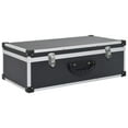 thumbnail image 2 of vidaXL CD Case Aluminum ABS Storage Organizer for 40/60/80 CDs Black/Silver, 2 of 43