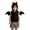 Black, variant on Infant Boys 2 Piece Outfits Halloween Hooded Vest and Plaid Shorts Sets Size 6-12 Months ,Black