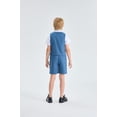 thumbnail image 3 of LOLANTA Boys Linen Suit 4 Piece Summer Gentleman Outfit Kids Dress Vest Shirt Shorts Set for Beach Wedding Graduation, 3 of 7