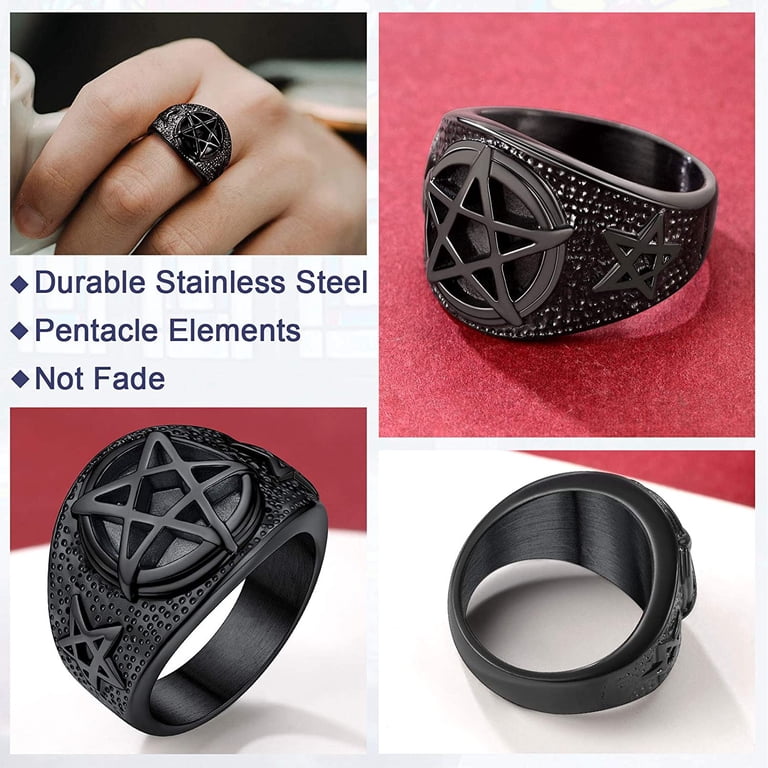 Gold Ripentagram Ring Pentagram Ring In The Eye