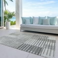 thumbnail image 6 of Addison Rugs Chantille Indoor/Outdoor Transitional Stripes Beige Washable Rectangle Rug, 5' x 7'6", 6 of 6