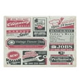 thumbnail image 1 of Retro Cutting Board, Retro Newspaper Magazine Design Outdated Layout Different Topics Title, Decorative Tempered Glass Cutting and Serving Board, Large Size, Pink Beige Grey Teal, by Ambesonne, 1 of 1