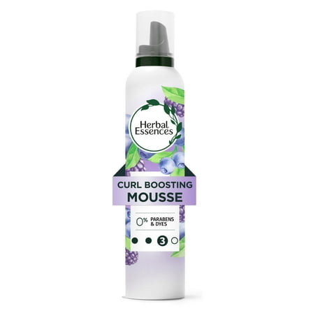 Herbal Essences Curl Boosting Mousse, All Day Hold, Frizz Control, 6.8 fl oz