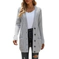 thumbnail image 5 of Asyoly Cardigans Women Open Front Knit Cardigan Long Cardigan Sweaters For Women Lightweight Button Down Sweater Coat, 5 of 8