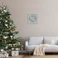thumbnail image 2 of Christmas By The Sea Shell Wreath Holiday Graphic Art Gray Framed Art Print Wall Art, 2 of 8