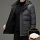 thumbnail image 2 of Chaqueta de plumón ligera para hombre, ropa de diseñador, chaqueta de plumón de pato para hombre, chaqueta de cuero para hombre con relleno frío, abrigo de invierno cálido para hombre, 2 of 5