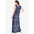 thumbnail image 2 of Roaman's Women's Plus Size Sleeveless Crew Neck Maxi Dress, 2 of 4