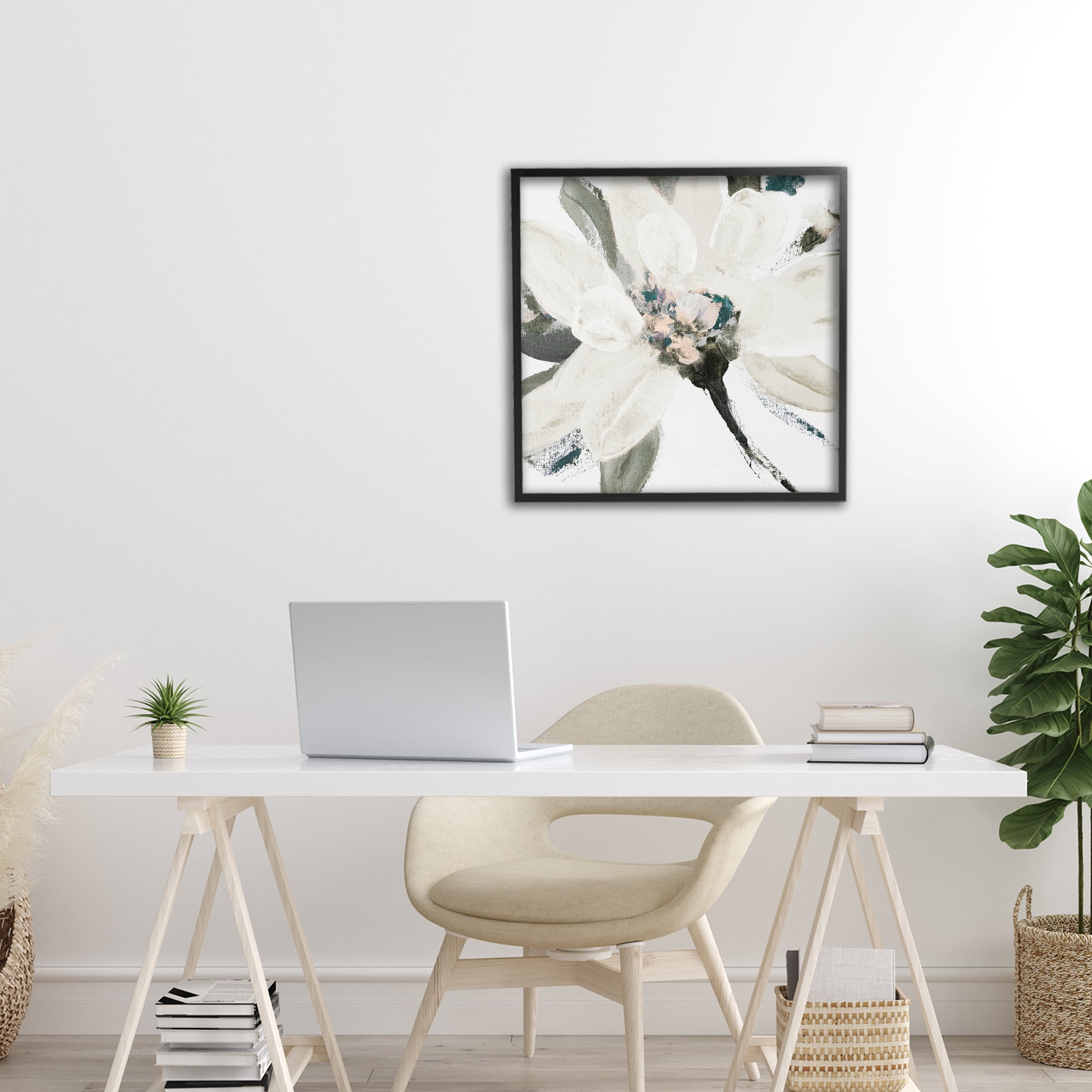 Stupell Industries Naturally Blooming Botanical Black Framed Giclee Art, design by Lanie Loreth