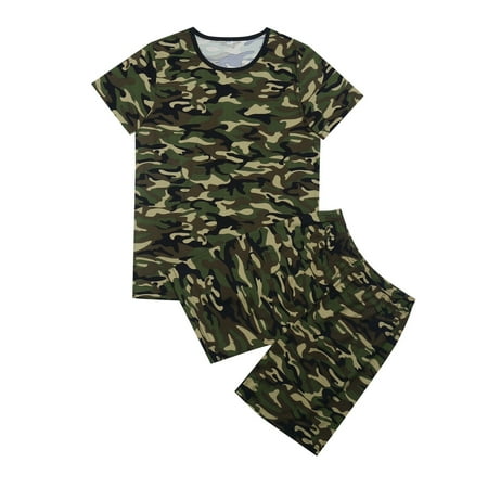 

Toddler Boys Casual Outfit Sets Boys Clothes Girls T Shirts And Shorts Camouflagess Armyss Summer Short Graphic Camo T Shirts Soft Kids Clothes Cute Children s Suit Camouflage 11-12 Years