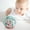 Blue, variant on Baby Rattle, Ball and Teether – Baby Toy 0-6 Months, Teething Toy 3-6 Months, Sensory Toy with Soft Texture, Gentle Sound & Easy-Grip, Neutral Newborn Gift
