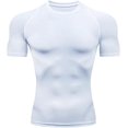 thumbnail image 1 of Men's Compression Shirt Short Sleeve Sports T-Shirt Training Shirt Elastic Quick-Drying Running Shirt, 1 of 7