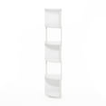 thumbnail image 2 of Furinno Econ 5-Tier Zigzag Corner Shelf Bookcase, Bookshelf, White/White, 2 of 6