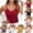 Red, variant on Nmnitkp Women's Lace Cami Tops with Built-in Pads, Solid Color Midi Length Tank Tops, Adjustable Strap Slimming Layering Tops for Daily Wear & Versatile Styling Red,L