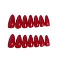 thumbnail image 5 of 2025 Christmas New Year Red Solid Color Bright Face Nail Wear Nail Ins Nail Plate Fake Nail 24Pcs, 5 of 5