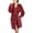 Wine, variant on Dyfzdhu Women Pajama Sets Winter Coat Jacket Plush Shawl Fluffy Bathrobe Home Clothes Long Sleeved Robe Hooded Soft