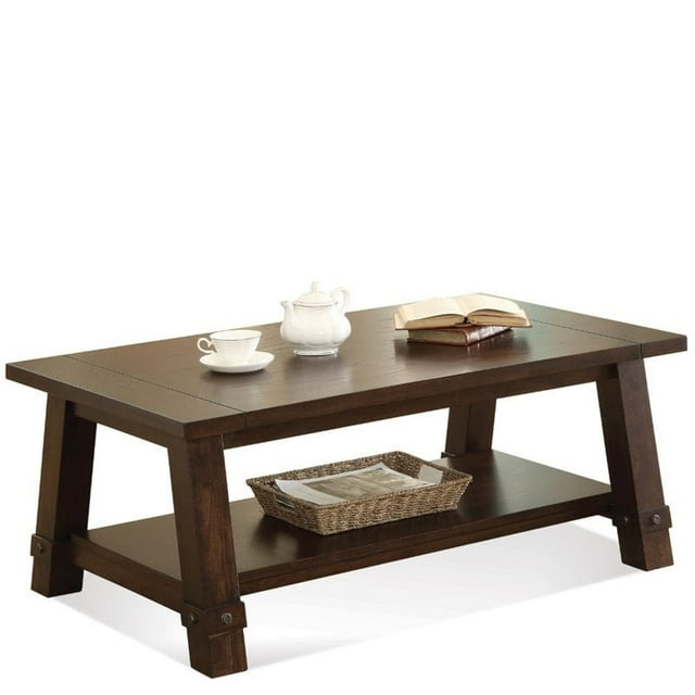 Riverside Table Basse en Bois Windridge à Pieds Inclinés en Frêne Bruni Sagamore