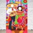 thumbnail image 2 of Fondo de fotografía mexicano Cinco De Mayo Fiesta pareja cara juegos foto puerta Fondo Fiesta bávara Banner Decoración xuanjing unisex, 2 of 2