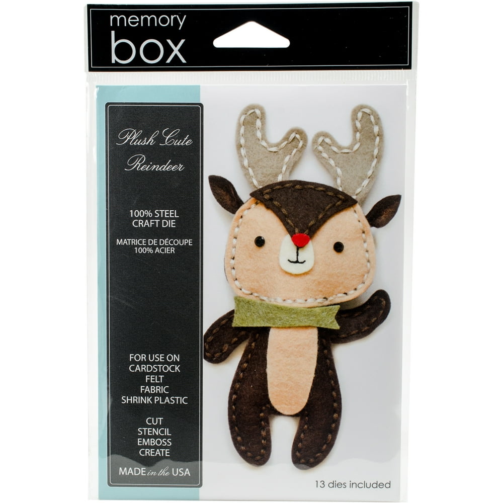 Memory Box DiePlush Cute Reindeer
