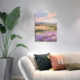 thumbnail image 3 of CozyNet Panoramic View Of Lavender Fields Under Soft Evening Light Wall Art Prints With Frame Canvas Perfect for Living Room & Bedroom, Ready to Hang, Wall Decor 16"x20"in, 3 of 4
