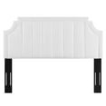 thumbnail image 3 of Modway Alyona Channel Tufted Performance Velvet Twin Headboard in White, 3 of 6