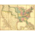 thumbnail image 2 of 1839 Map Showing Us-Mexican Boundary Before The Mexican War And Us Annexation Of Land That Is Now Us States Of, 2 of 2
