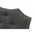 thumbnail image 4 of Baxton Studio Aurora Modern and Contemporary Dark Grey Fabric Queen Size Headboard, 4 of 6