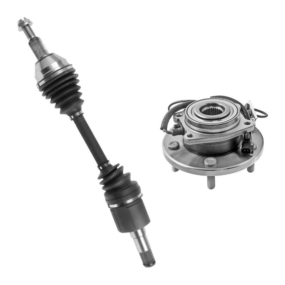 AutoShack Front Left CV Axle Shaft Wheel Hub Bearing Assembly Replacement for 2008-2011 Chrysler Town & Country FWD 2008-2011 Dodge Grand Caravan FWD Driver Side 5-Lug 5 HUB010200266