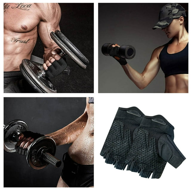 Fitness Set Half Finger Gloves for Men and Women - Lightweight Summer Training Gear for Bar Workouts and Riding